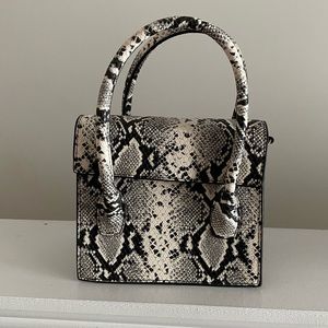 MANGO Snakeskin Mini Bag